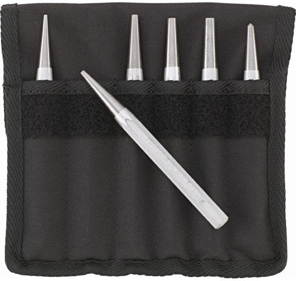 STAHLWILLE 104-105/6T Stabilay Set of 6 Punch Set with Storage Pouch