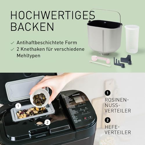 Bild 2 - Panasonic SD-YR2540 Premium Grau Vollautomatischer Brotbackautomat, horizontales Design und Hefespender, 32 automatische Programme, zwei Temperatursensoren, 13-Stunden-Zeitvorwahl, Grau