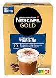 Kaffeegenuss trifft lecker-lockeren Löffelschaum: NESCAFÉ GOLD Typ Cappuccino Weniger Süß für Kaffeeliebhaber, die es weniger süß im Geschmack mögen