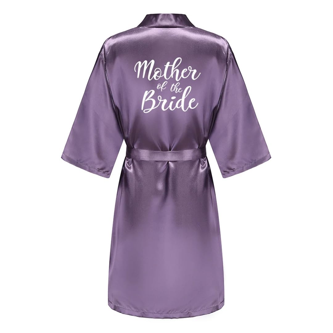 Yeuyyben Accappatoio Sposa Raso-Seta Robe Donne Festa Nuziale Sorella Squadra Madre Doccia Damigella D'onore