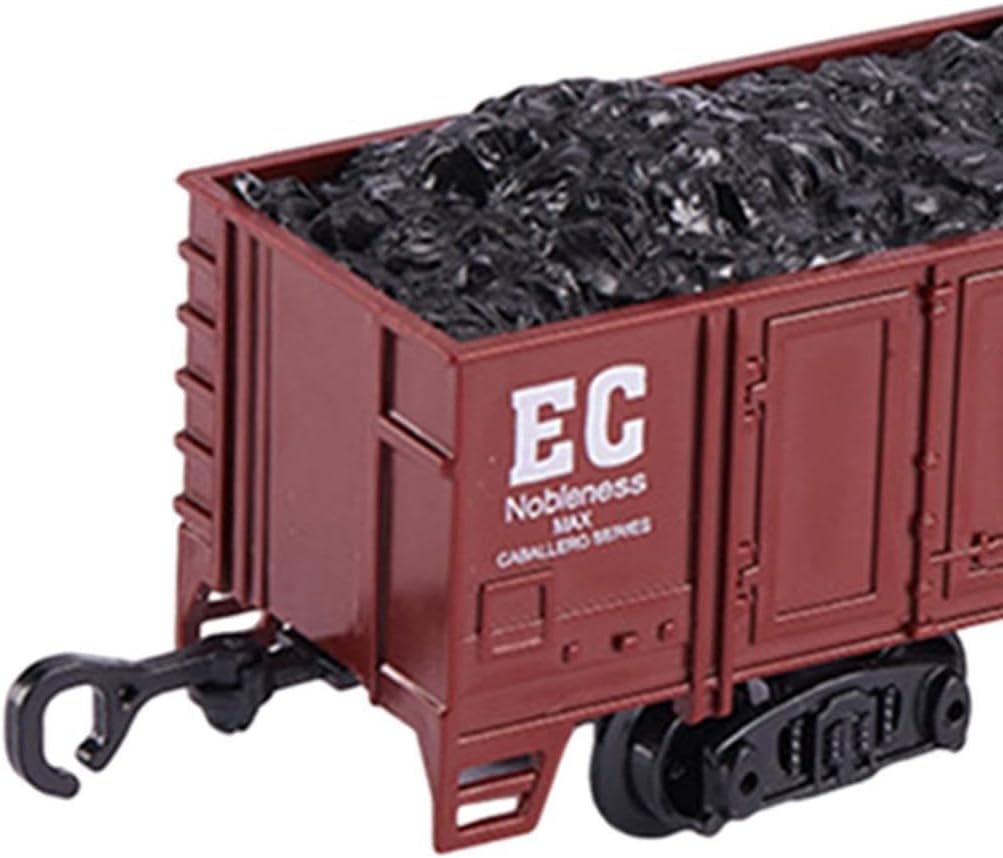 Set of 2 Train Carriage Models for Railway Track, Educational Toy for Kids, Red