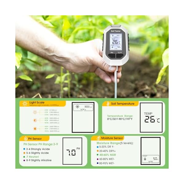4-in-1-Soil-Moisture-Meter-Digital-Plant-TemperatureSoil-MoisturePH-MeterSunlight-Intensity-Backlight-LCD-Display-Soil-Test-Meter-for-Gardening-Farming-and-Outdoor-Plants 4-in-1-Soil-Moisture-Meter-Digital-Plant-TemperatureSoil-MoisturePH-MeterSunlight-Intensity-Backlight-LCD-Display-Soil-Test-Meter-for-Gardening-Farming-and-Outdoor-Plants