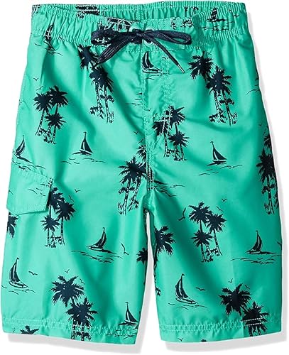 Image of Kanu Surf Boys' Victor Stripe Quick Dry Beach Board Shorts Swim Trunk