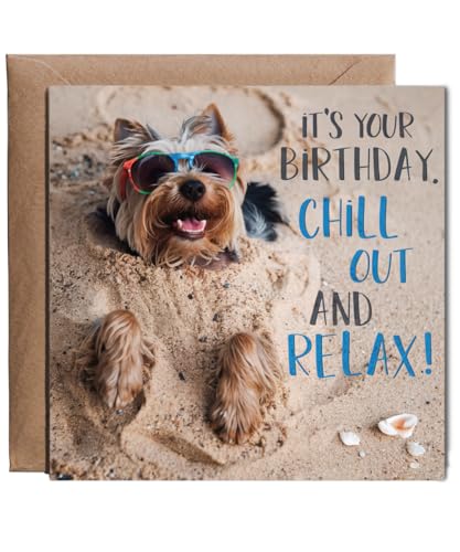 Hippowarehouse yorkshire terrier it's your birthday chill ou