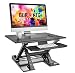 Produktbild Duronic Ergonomischer Schreibtisch mit einstellbarer Höhe für Büro,Schreibtischständer (DM05D9),PC-Arbeitsplatzaufzug,Computerbildschirm,Tastatur und Laptop