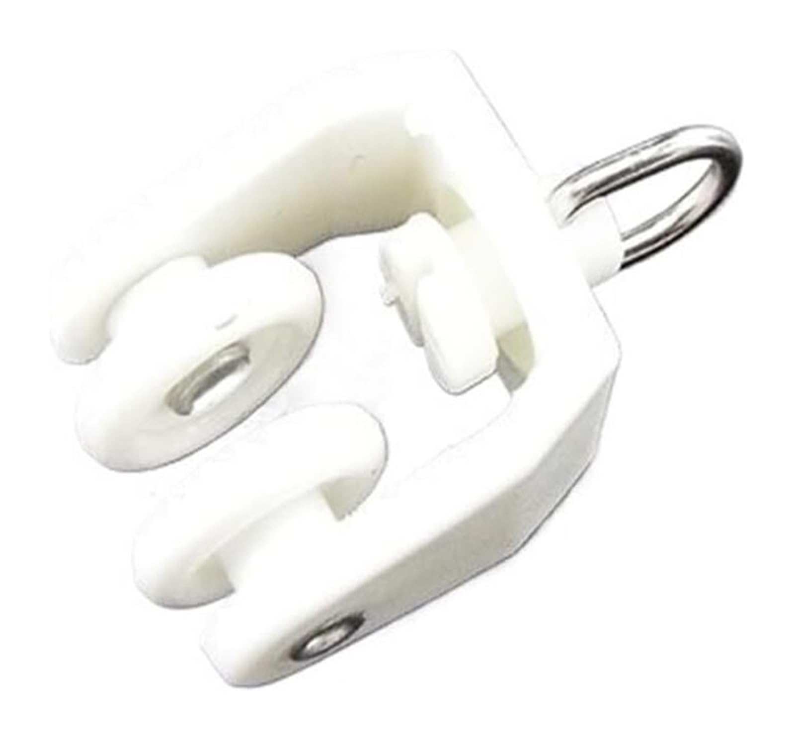 Cyjaznhh One Color White Plastic Curtain Track Gliders With Hook Ring