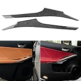 NVCNX Car Door Armrest Panel Cover Decal Compatible with Lexus ​IS250 2014 2015 / IS200t 2016 2017 / IS300 2016-2020 / IS350 2014-2020 Carbon Fiber Interior Trim Accessories Black