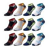 Chili Lifestyle 12 Paar Sneaker Color AirGrip. Sneakersocken für Damen und Herren Gr.39-42 Gr.43-46 Kurze Sportsocken Baumwolle. Kurze Sneaker Socken für Freizeit und Sport