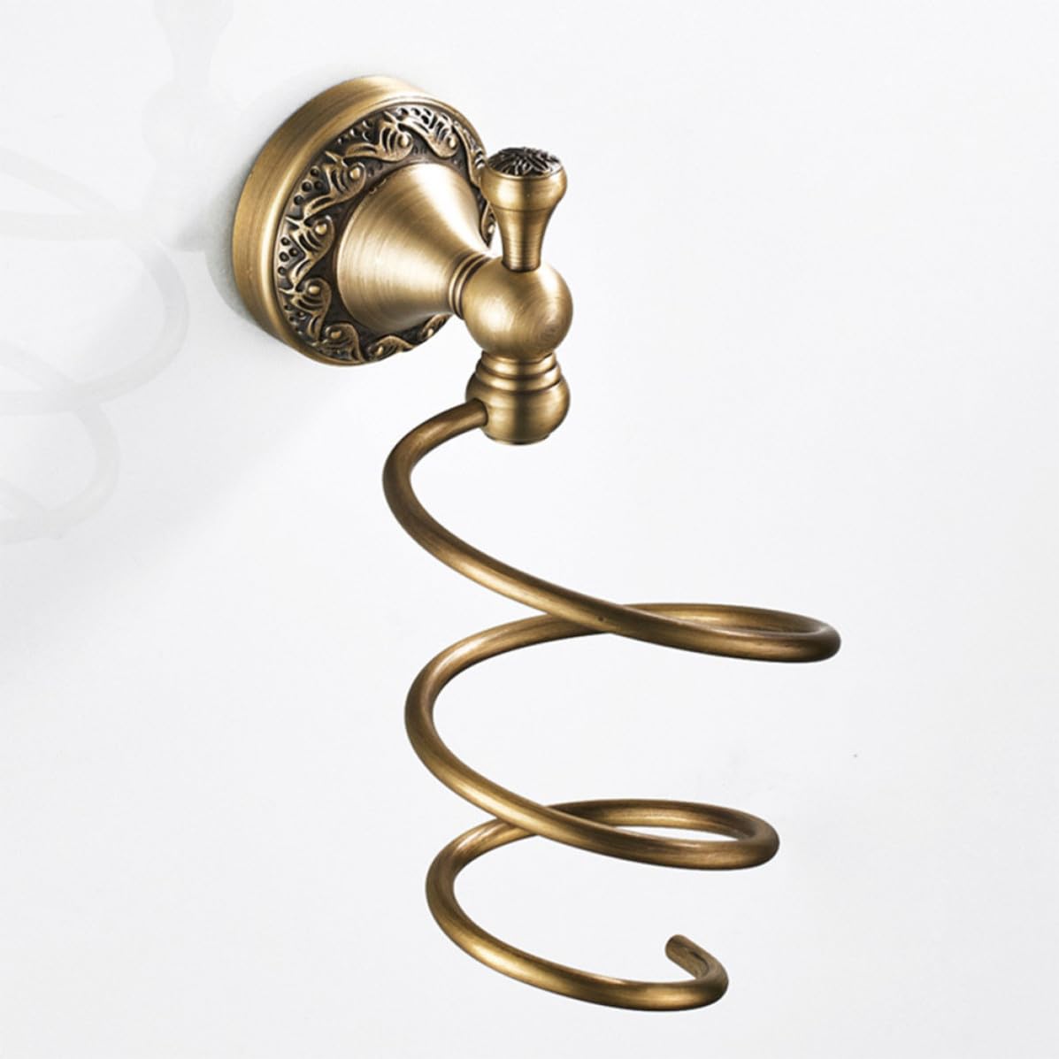 STOBAZA Secador para Soporte Dorado o Pared Cobre en Pelo Organiza Diseño en Espiral, Protege Cabello para Barbería Tocador Tu