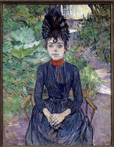 Art tableau portrait Justine Dieuhl Toulouse-Lautrec image sur toile decoration murale
