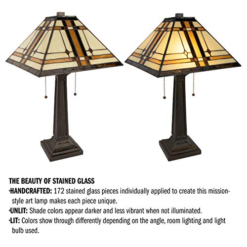 Lavish Home 105568CCC Tiffany-Style Table Lamp thumb #1