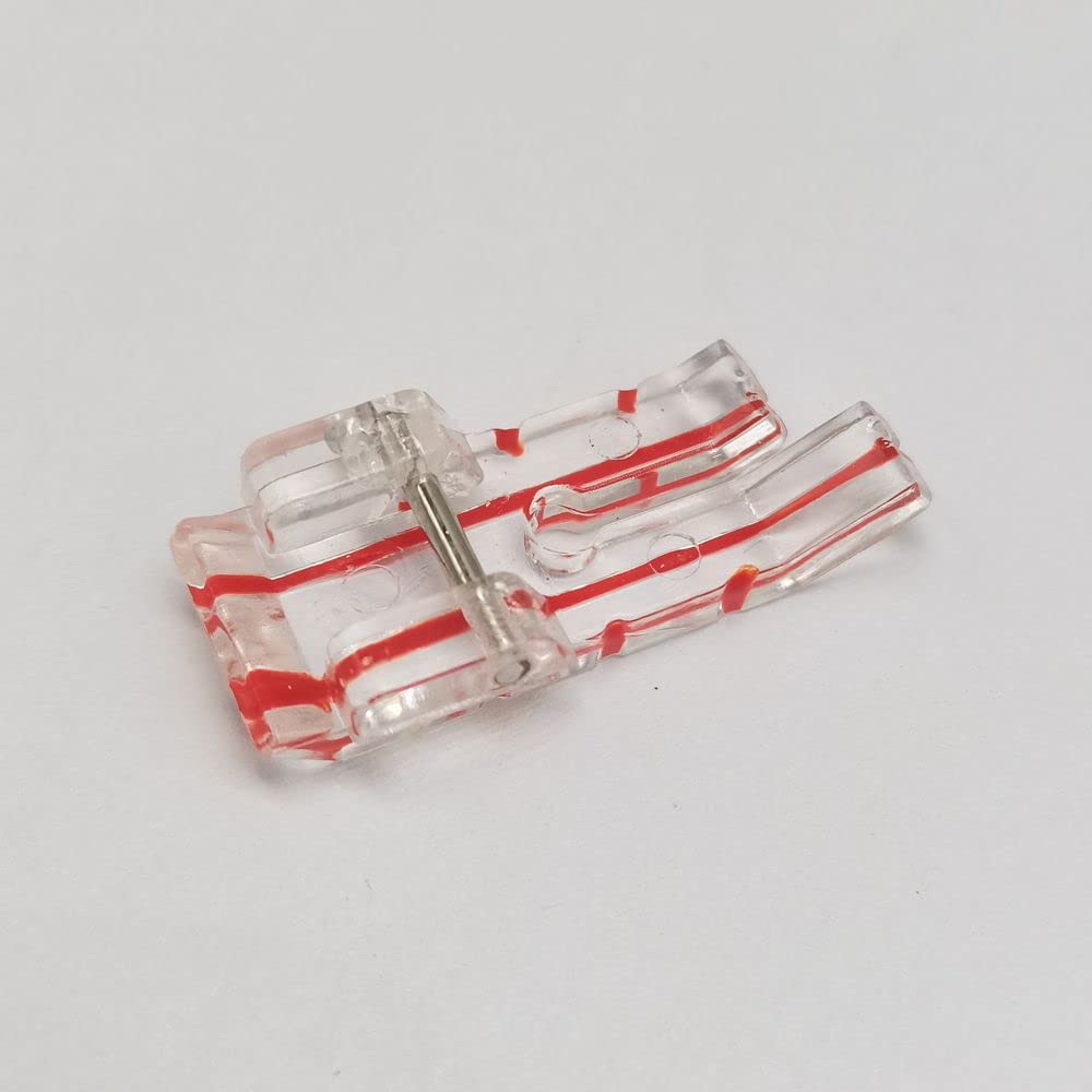 HONEYSEW 2pcs Clear Presser Foot 1/4" (Quarter Inch) Sewing Machine Presser Foot Quilting - Low Shank Snap-On
