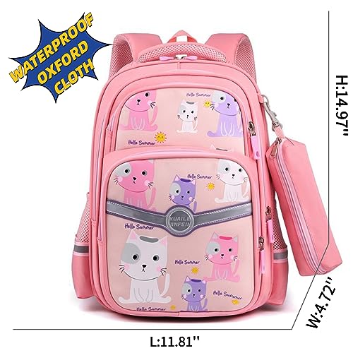 Kawaii Backpack with 18Pcs Accessories Anime Cartoon Bag with Cute Pin Anti Theft Travel Aesthetic Season Gifts Backpack (Purple)3