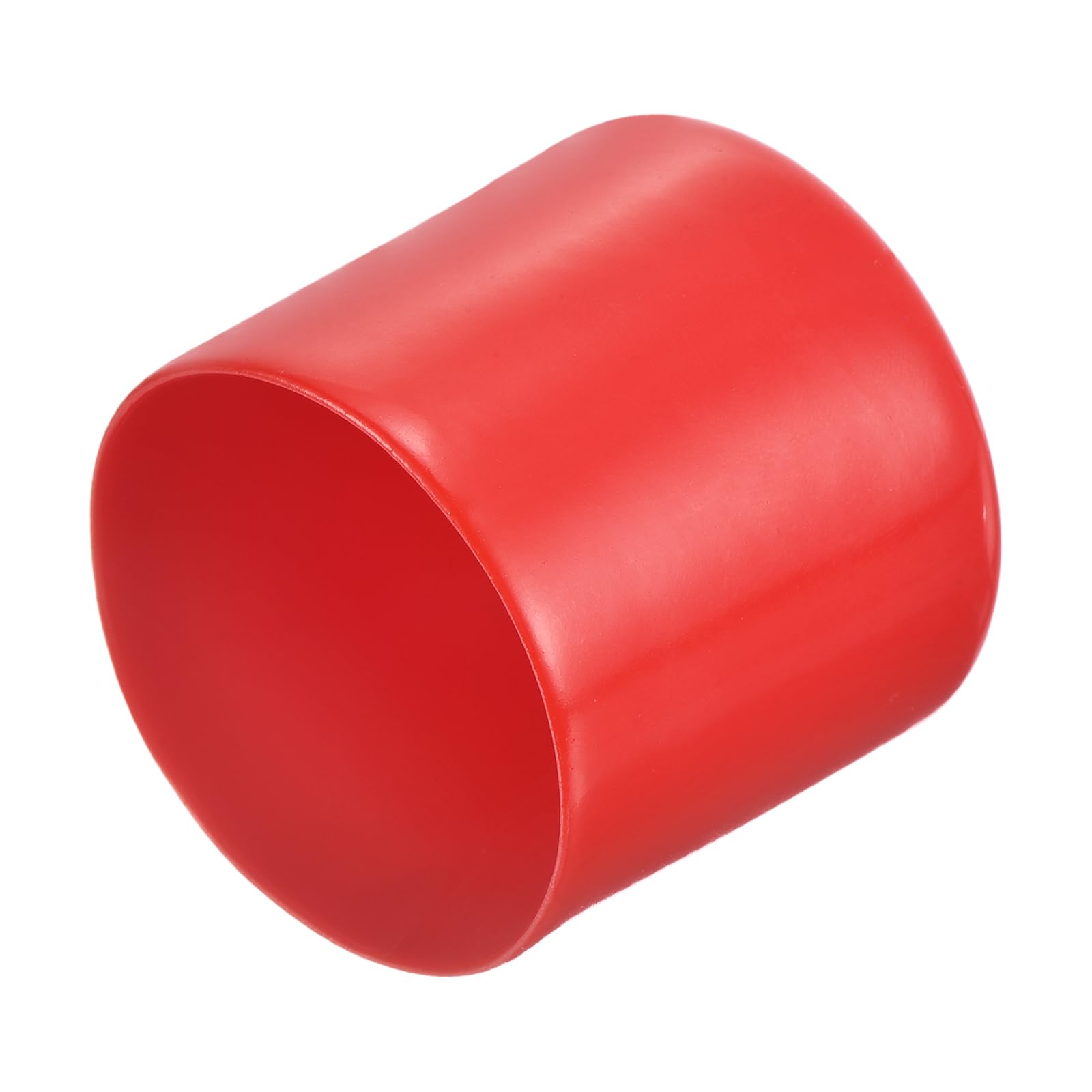 uxcell 20pcs Rubber End Caps 48mm ID Vinyl Round Tube Bolt Cap Cover Thread Protectors Red