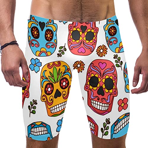 Bañador de natación tipo jammer de carreras multicolor talla XL