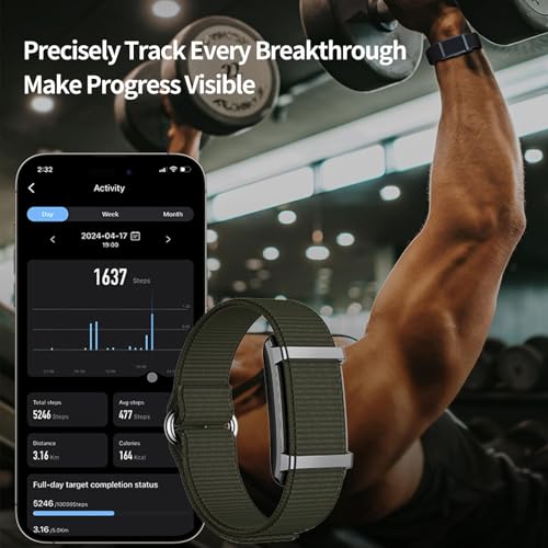 Smart Bracelet Health Tracker, Fitness Tracker, Activity Trackers for Man&Women -Smart Health Wristband for Man&Women,Sleep&Exercise Monitor,Waterproof Sleep Tracking Wearable (Black) - Image 4