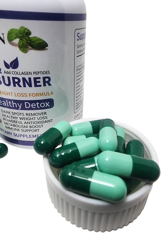 Sabon Boule Grès Slender Fat Burner with Collagen Peptides Supports Weight Management and Healthy hetox, 60 Capsules.