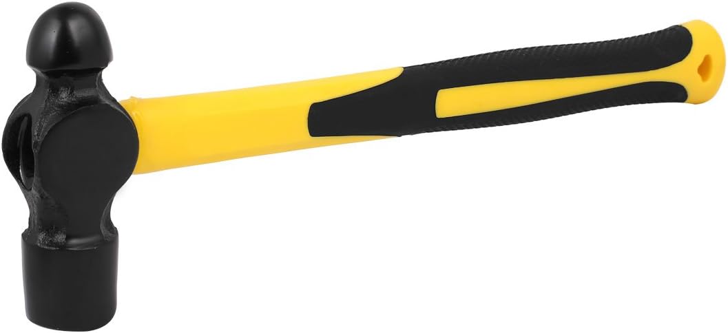 Aexit 2LB High Carbon Steel Ball Pein Hammer Black Yellow (ef6d059184d04c49575caaf7949c684b)