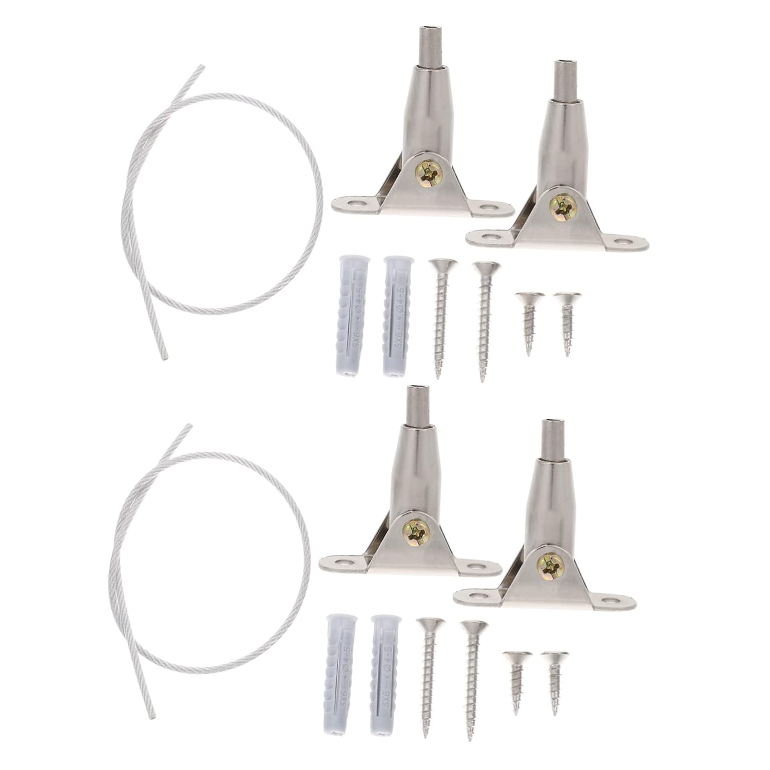 Toddmomy Bookcase Anchor Furniture Wall Anchors Kit 2 Sets Baby Proofing Furniture Straps