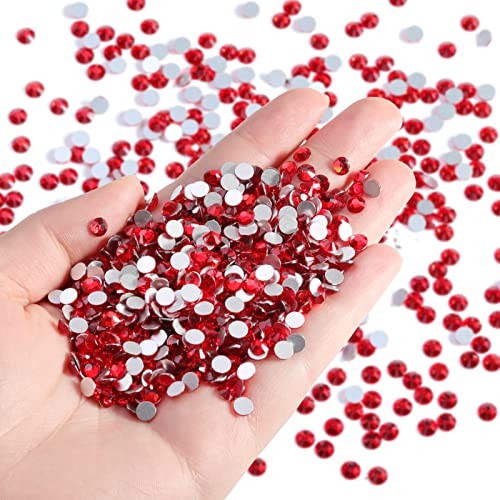 Image of Beadsland Flat Back Crystal Rhinestones Bulk, Light Siam, SS12, 14400pcs