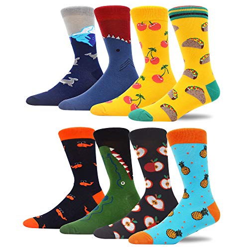 MAKABO Women's Colorful Funny Novelty Casual Crew Socks Gift Packs (Sock size: 10-13 | Shoe size: 6-12, MAUS30810-L)