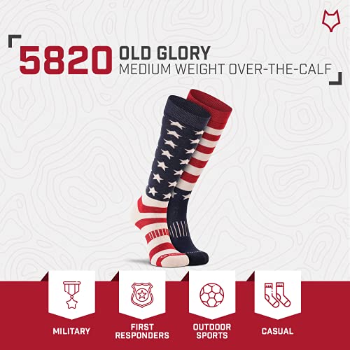 Fox River Old Glory Over The Calf Extra Cushioned Merino Wool Ski Socks 5