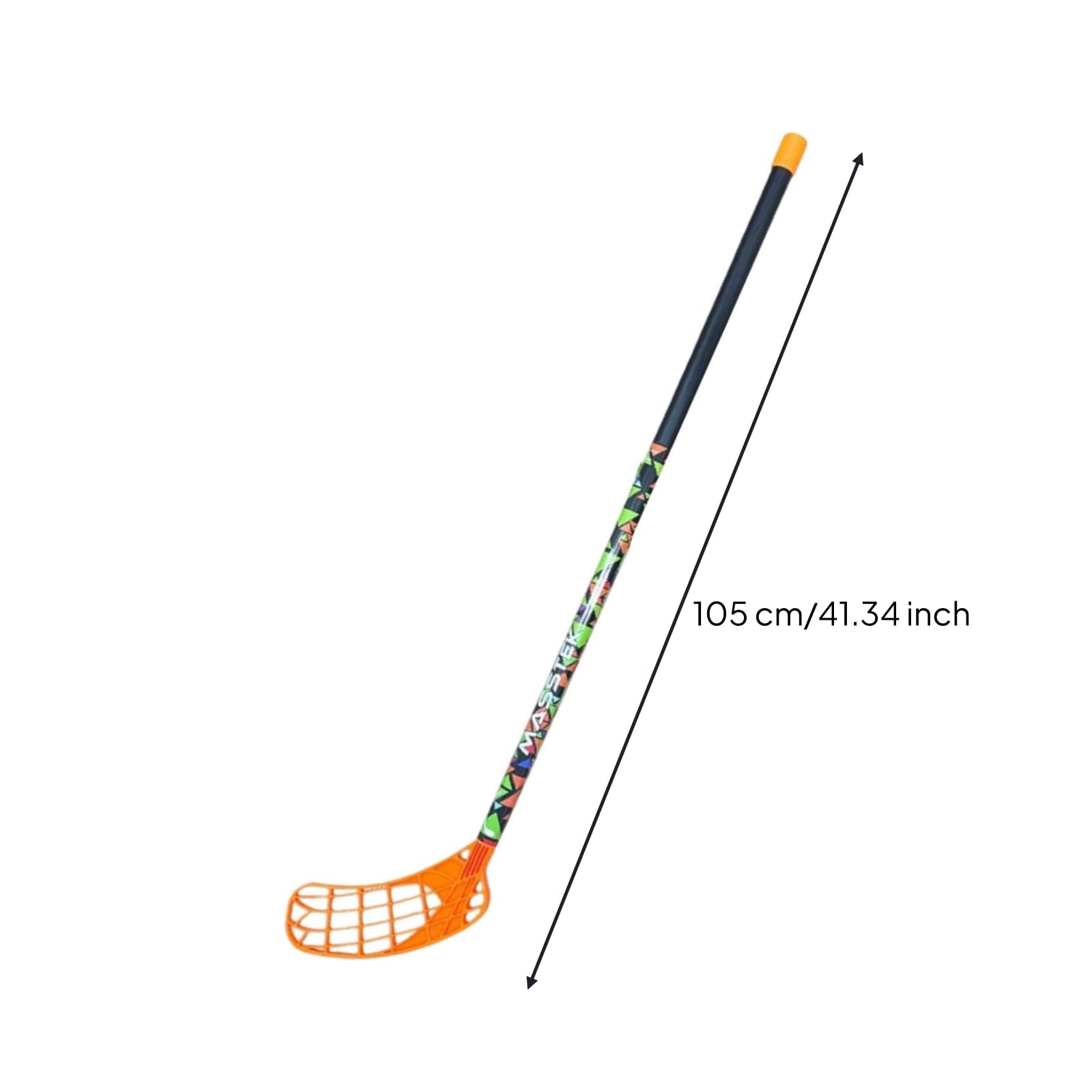 TISHITA Palo de Floorball Palo Deportivo Barra, Naranja Multicolor, 85 Cm para Altura 140-160 Cm