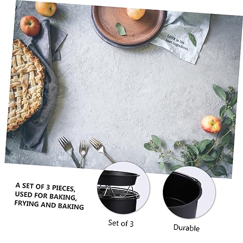 BESTOYARD 3 Peças De Cozimento Conjunto De 3 Peças Grelha Universal De Metal