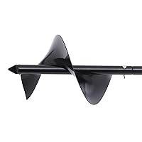 Vista 6 de Broca manual para excavar agujeros de jardín, 7 x 33 pulgadas, broca de mano con mango antideslizante, maceta en espiral para flores, árboles