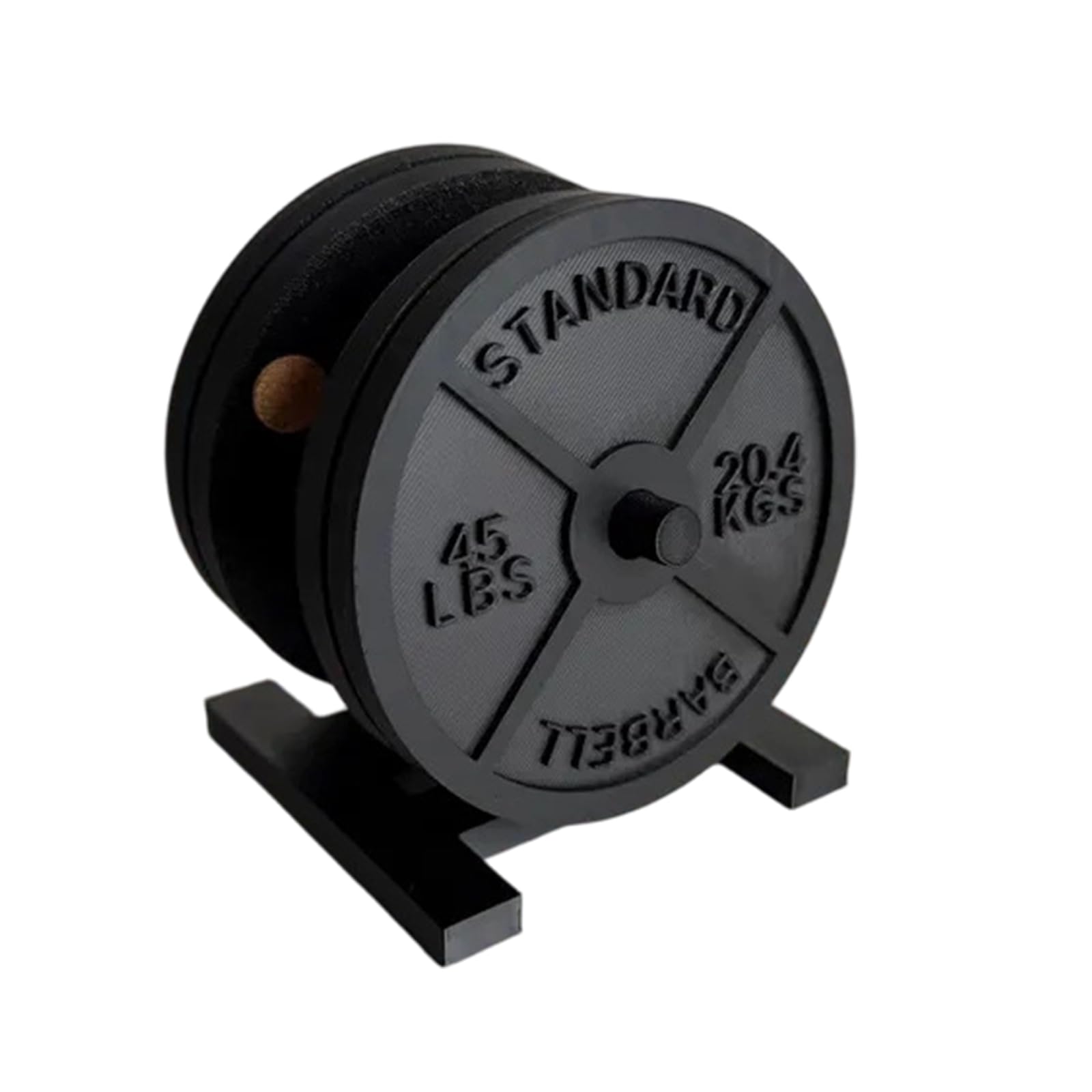 ABS Weight Plate Coasters Set with Holder Barbell Bumper Plate Drink for Stable Placement