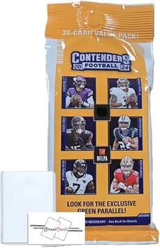 2024 Contenders Football Fat Pack with 22 Trading Cards + Toploader and StreetCards Magnet!