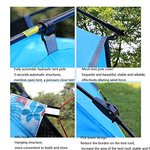 Carpa automática para camping 3-4 personas rojo sandía miniatura 4