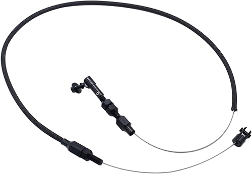 Miniatura 2 de Cable de acelerador universal negro de 24 pulgadas, cable de acelerador trenzado de acero inoxidable de alta tecnología para F-ORD CHEV