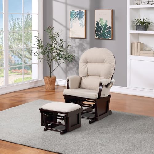 Madison Glider & Ottoman/Latte