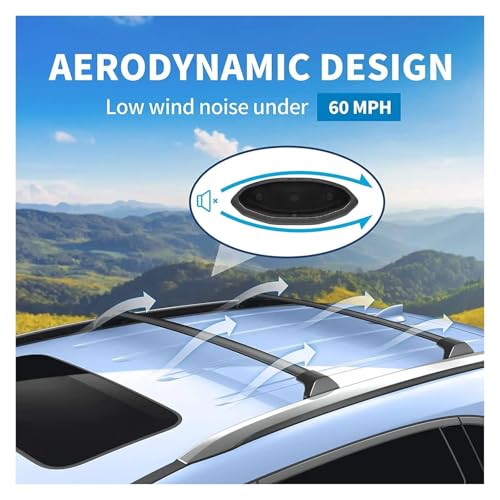 Barras portaequipajes techo listas para la aventura familiar en tu Acura MDX 2014-2021 negro 3