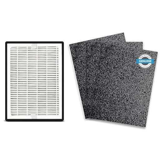 LEVOIT LV-H126 Air Purifier Replacement Filter, 3 Extra Pre-Filters, High-Efficiency Activated Carbon for Removal of Smoke, Odor, Allergens, Pollen, LV-H126-RF