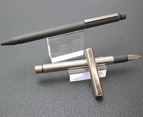 Lamy L45-M Fountain Pen, Nib M (Medium Point), St Stainless Steel, Dual Use, Silver #TOP4