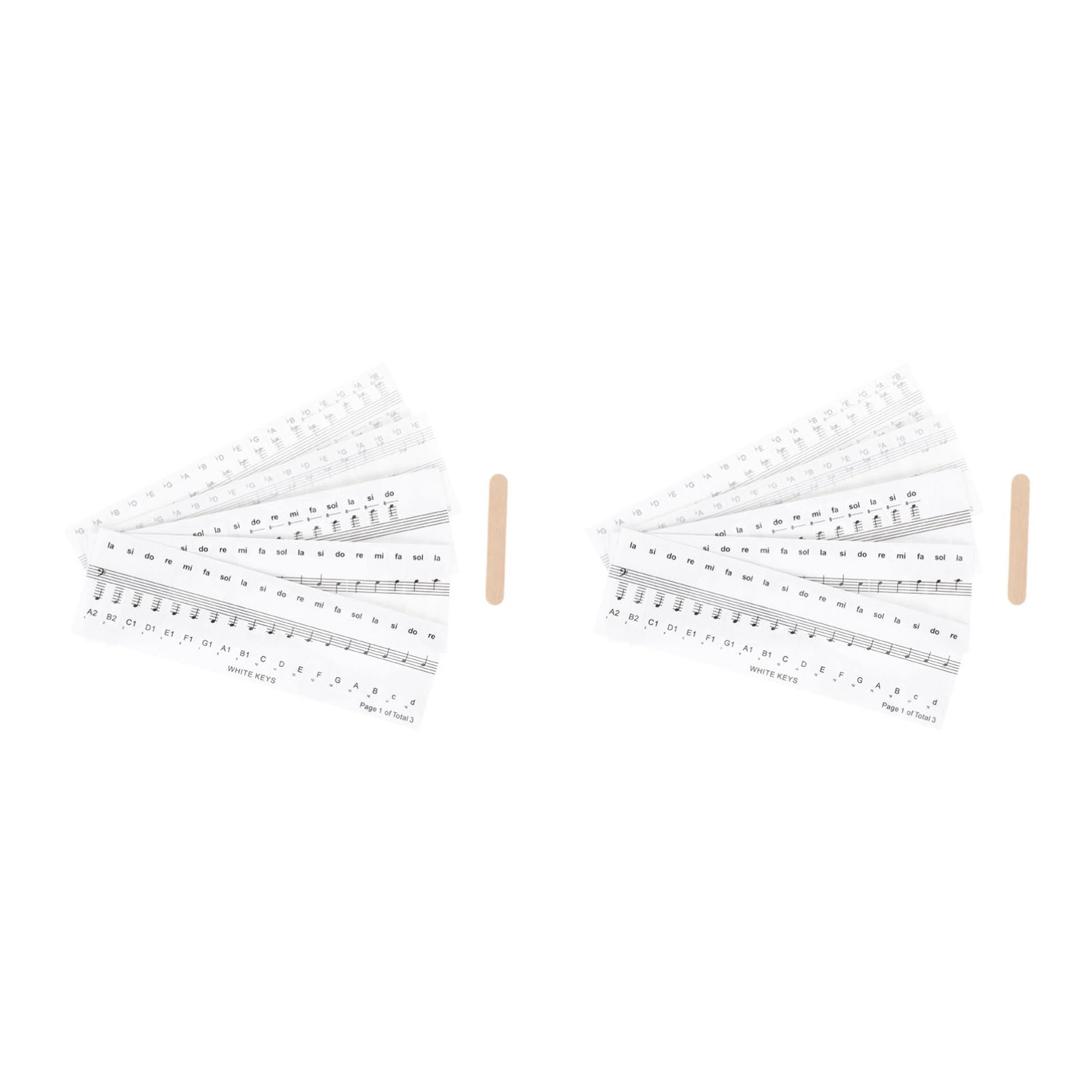 VICASKY Piano Keyboard Sticker Set Piano Decal for Beginners Removable Music Stickers for Boys and Girls