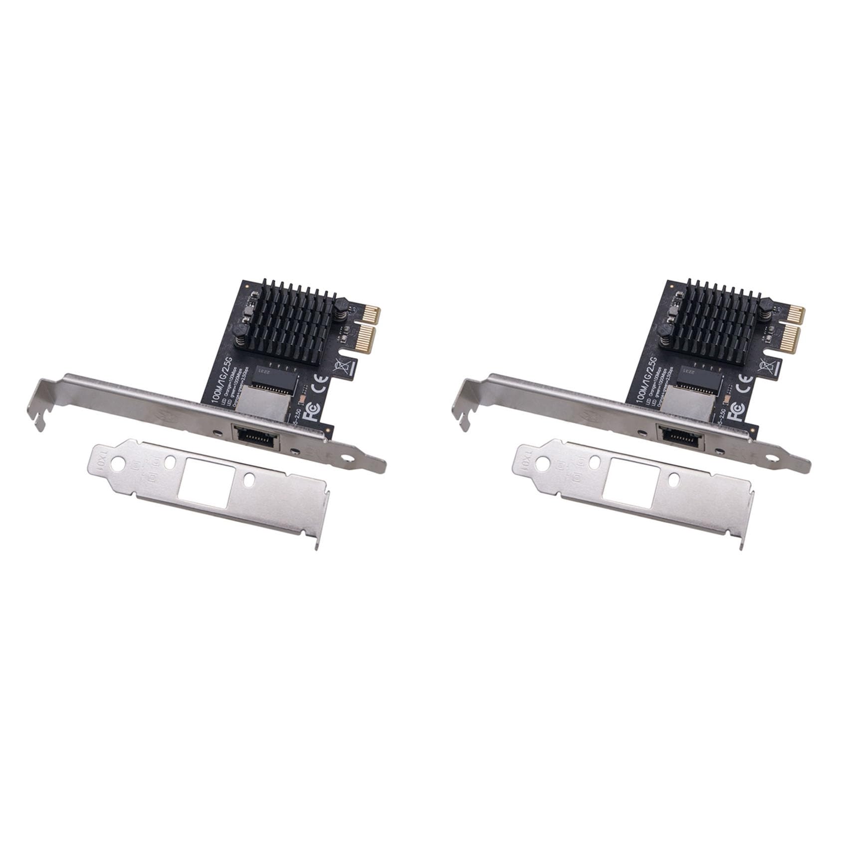 Carte réseau RJ45 2.5G PCIe Lot de 2 pour résoudre les lenteurs LAN PC
