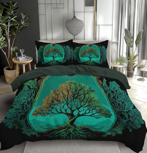 Housse de couette Arbre de la Vie douce et lavable pour lit ado