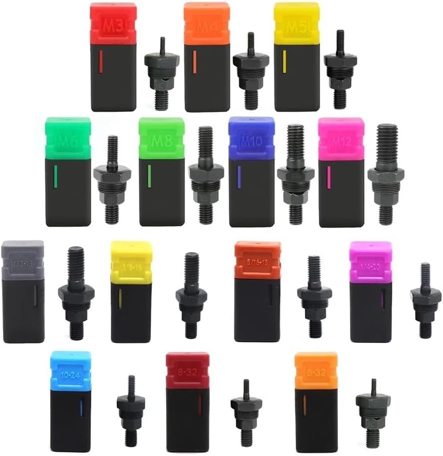 For Hand Nut Riveter Threaded Mandrel Replacement Part for Riveter Tool Compatible with Metric Sizes to M10 Fits Standard Nut Rivets Metal (5/16-18)