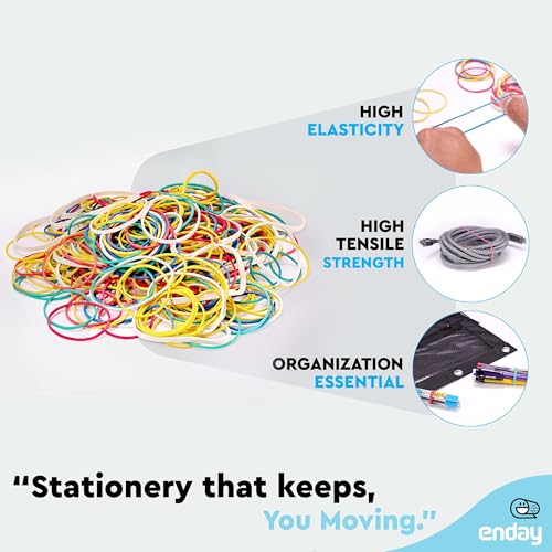 Enday 1865 Rubber Bands Assorted Size & Colors thumb #2