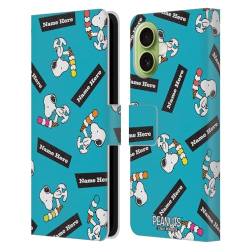 Étui cuir personnalisé Apple iPhone 17 Snoopy Peanuts housse portefeuille
