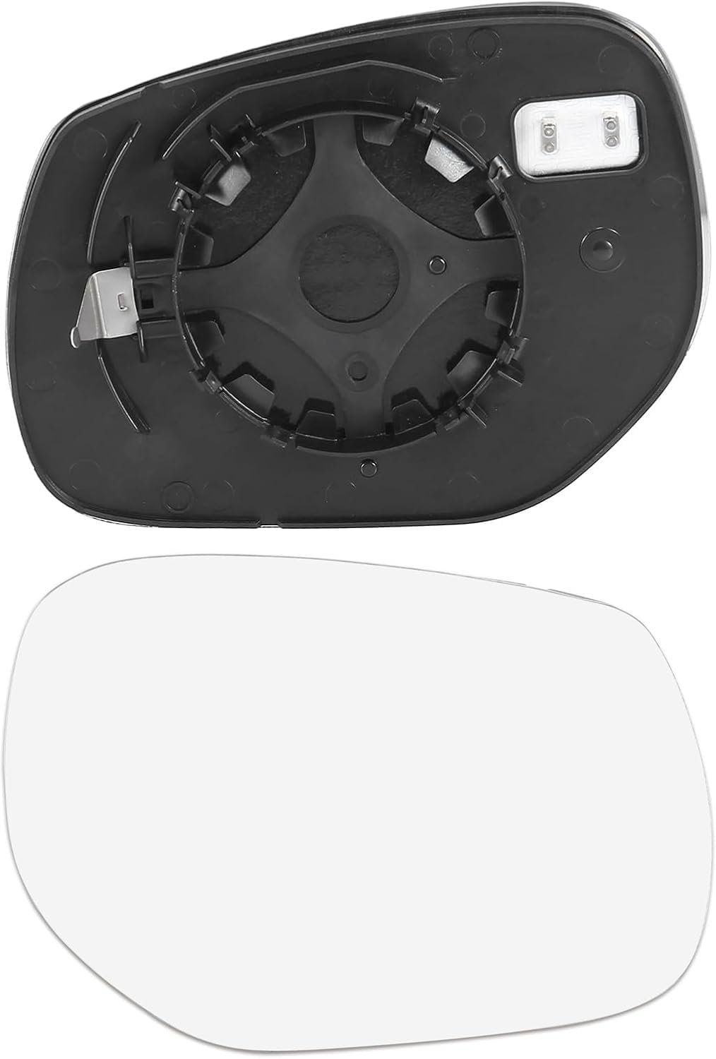 TOP-VIGOR 1-Pack Passenger Side Heated Mirror Glass Compatible with Infiniti Q50 2014-2022 Q60 2017-2022 Q70 2014-2019 Q70L 2015-2019 QX30 2017-2018, Right Side