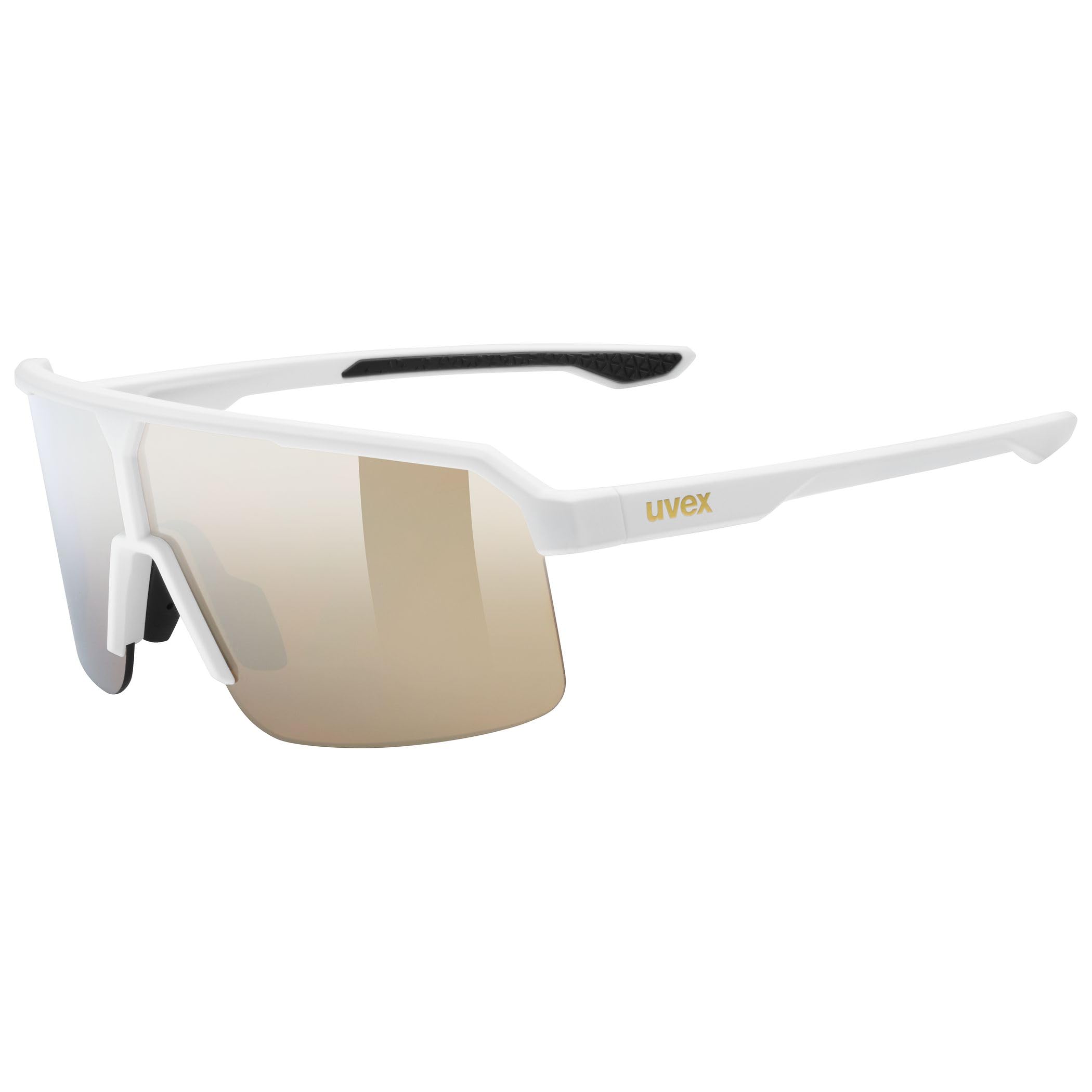 uvex ramp, okulary sportowe unisex-dorosły, white matt/mir.gold, one size