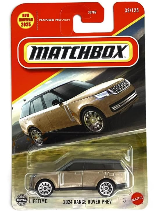 Matchbox Range Rover SUV [Gold] 32/125, 1:64 Scale Diecast Toy Vehicle