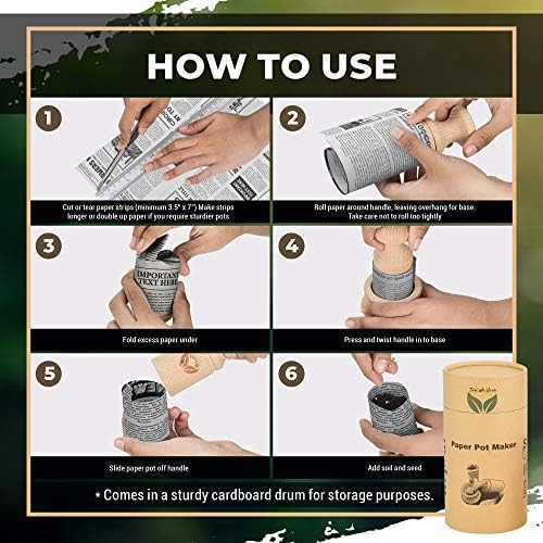 Paper Pot Maker Wood Hand Tool - Image 8