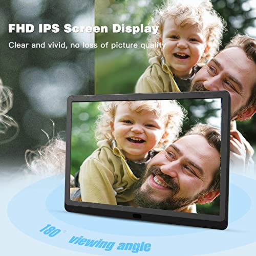 10 Inch Digital Picture Frame With 32Gb Card, Remote Control, Ips Screen And Slide Show, Camkory Digital Photo Frame With Photo Deletion Auto Rotate Auto Turn On/Off Calendar 1080P Video Music(Black) #TOP2
