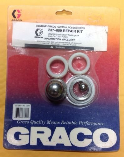 Graco 237609 Repair Kit Uhmwpe and Teflon Packings for Dura-Flo 600 Pumps