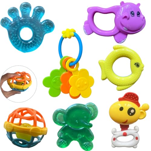 Kit Mordedor Chocalho Bebe com Agua